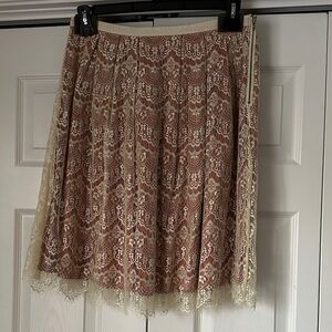 Sundance lace overlay skirt